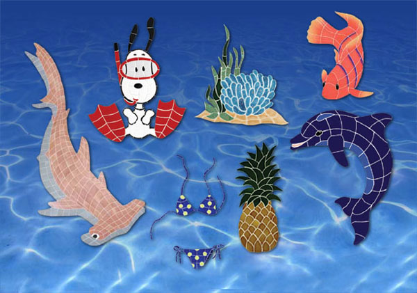 Tropical Island Pools - Mosaic Designs