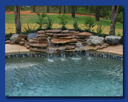 Tropical Island Pools - Cascades, Streams, and Bubblers