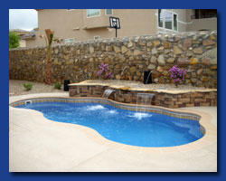 Tropical Island Pools - Cascades, Streams, and Bubblers