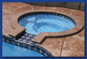 Tropical Island Pools - Perimeter and Inlayed Tile
