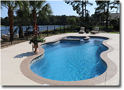 Tropical Island Pool - Free Form Pools