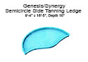 Genesis/Synergy Semicircle Side Tanning Ledge