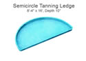 Semicircle Tanning Ledge